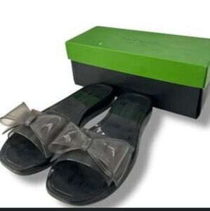 Kate Spade Black Bow Tie Jelly Slide